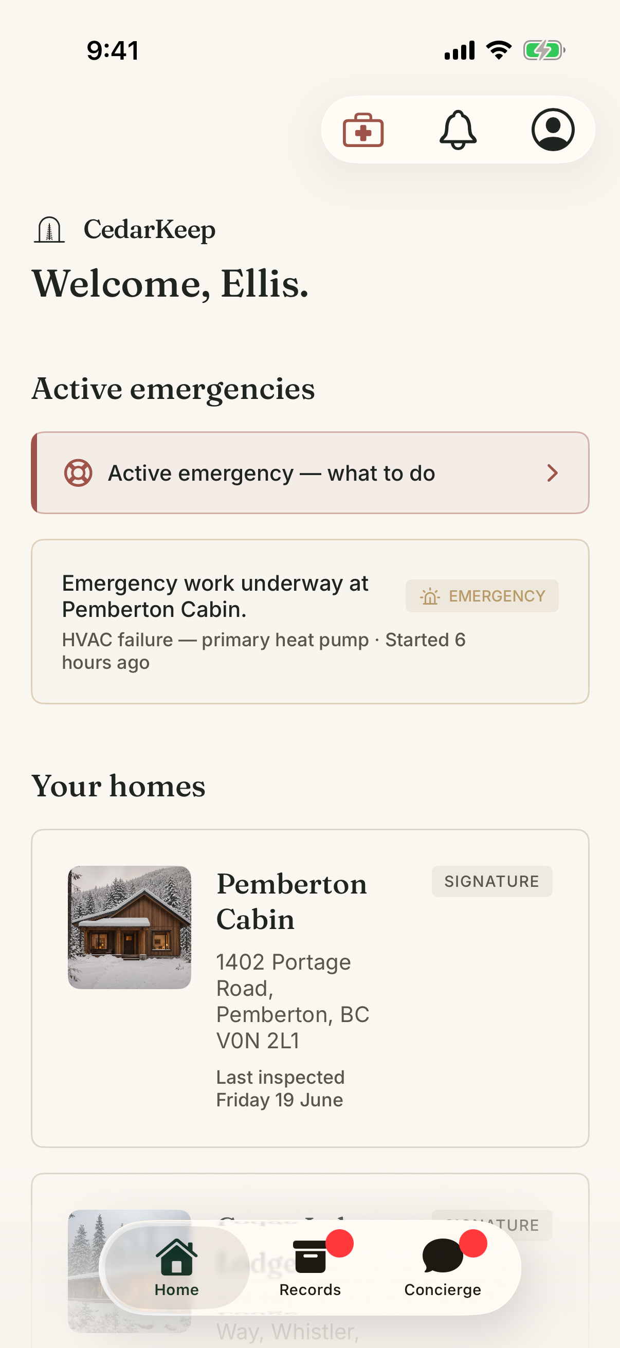 Owner app multi-property portfolio